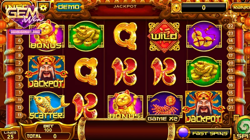 Nổ hũ thần tài - Cơ hội trúng Jackpot, làm giàu phút chốc 3 Dựa vào các biểu tượng để tính điểm cho Game nổ hũ thần tài