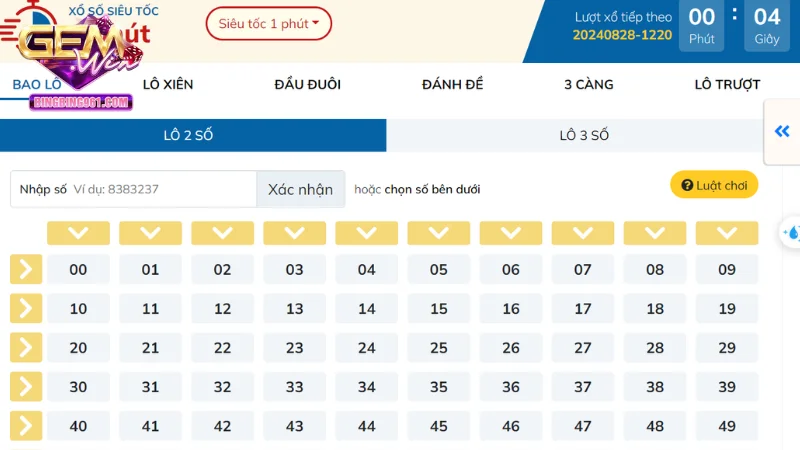 Lô Đề Siêu Tốc - Mẹo Chơi Có 102 Giúp Bạn Luôn Trúng Thưởng 2 Phiên bản lô đề siêu tốc Gemwin hiện đại và nhiều chức năng